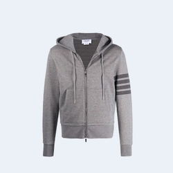 톰브라운 4바 코튼 후드 집업