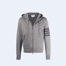 톰브라운 4바 코튼 후드 집업