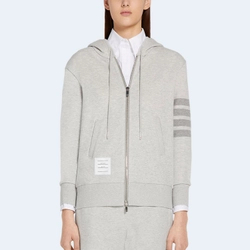 톰브라운 루프백 토널 집업 후디 파스텔 그레이