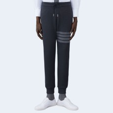 톰브라운 차콜 컴팩트 와플 4-바 스웨트팬츠