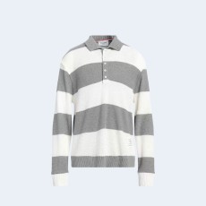 톰브라운 스트라이프 럭비 폴로 셔츠