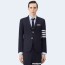 톰브라운 4-바 플레인 우븐 클래식 블레이저
