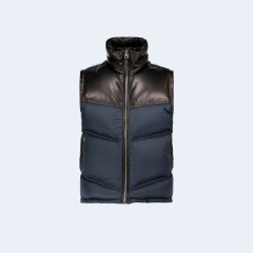 톰포드 나일론 레더 다운 필드 베스트