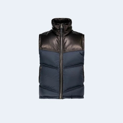 톰포드 나일론 레더 다운 필드 베스트