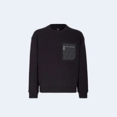펜디 블랙 저지 스웨트셔츠