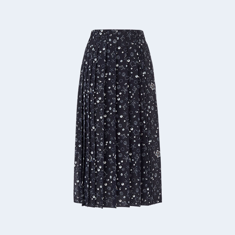 펜디 크레이프 드 신 스커트