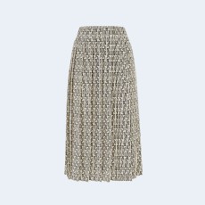 펜디 프린트 크레이프 드 신 스커트