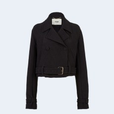 펜디 블루종 자카드 패브릭 자켓