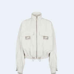 펜디 블루종 패브릭 화이트