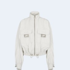 펜디 블루종 패브릭 화이트