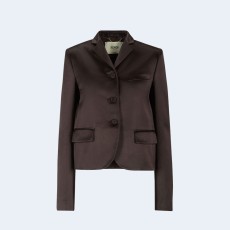 펜디 브라운 더치스 새틴 자켓