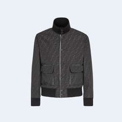 펜디 FF 자카드 패브릭 블루종 자켓