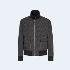 펜디 FF 자카드 패브릭 블루종 자켓