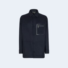 펜디 블루 캐시미어 고투 블루종 자켓