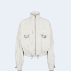 펜디 블루종 패브릭 화이트