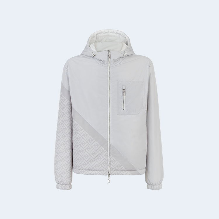 펜디 그레이 나일론 윈드브레이커