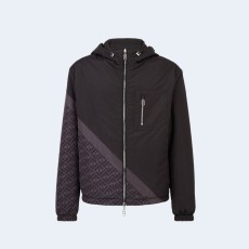 펜디 블랙 나일론 윈드브레이커