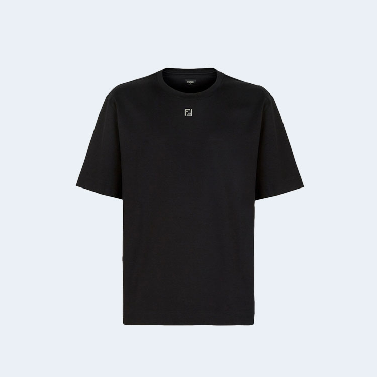 펜디 컬러 코튼 티셔츠