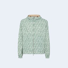 펜디 그린 FF 나일론 윈드브레이커 자켓