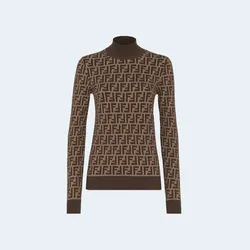 펜디 브라운 FF 코튼 스웨터