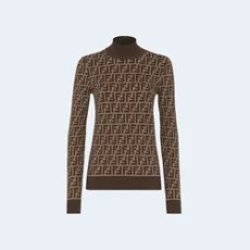 펜디 브라운 FF 코튼 스웨터