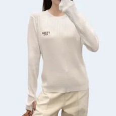 펜디 골지 니트 화이트