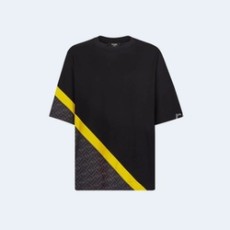 펜디 로고 크루넥 티셔츠