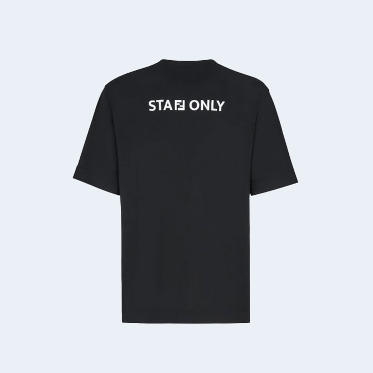 펜디 스태프온리 클래식 티셔츠 블랙