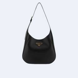 프라다 삼각로고 카프스킨 호보 숄더백