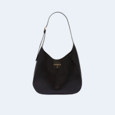 프라다 라지 시티 가죽 숄더백 블랙