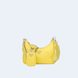 프라다 리에디션 2005 리나일론 숄더백 옐로우