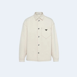 프라다 불 데님 셔츠 베이지