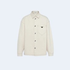 프라다 불 데님 셔츠 베이지
