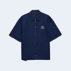 프라다 반팔 테크니컬 코튼 셔츠