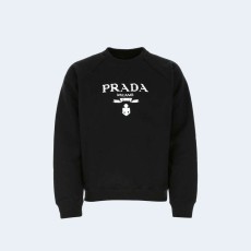 프라다 프론트 로고 라글란 맨투맨