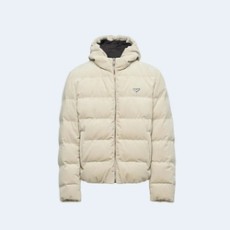 프라다 크롭 코듀로이 다운 패딩 자켓