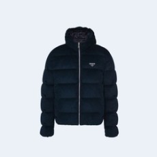 프라다 코듀로이 다운 자켓 블루