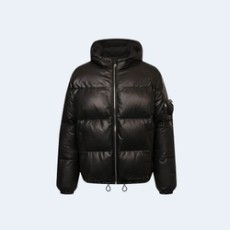 프라다 가죽 레더 다운 패딩