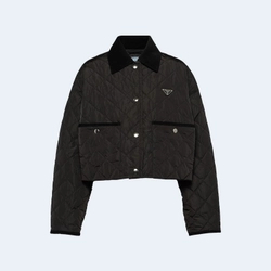 프라다 리나일론 크롭 재킷