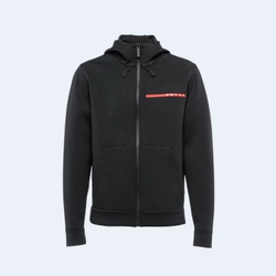 프라다 리사이클 더블 저지 후디