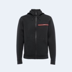 프라다 리사이클 더블 저지 후디