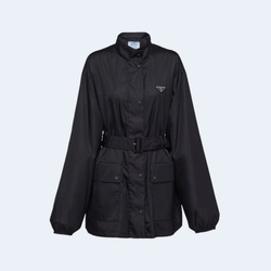 프라다 리제너레이티드 나일론 레인 코트