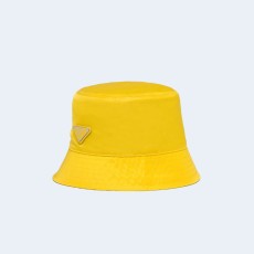 프라다 리나일론 옐로우 버킷 햇