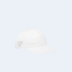 프라다 리나일론 화이트 베이스볼 캡