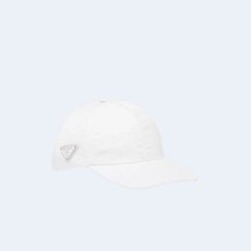 프라다 리나일론 화이트 베이스볼 캡