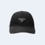 프라다 로고 플래그 블랙 베이스볼 캡