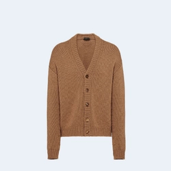 프라다 카멜 브라운 가디건