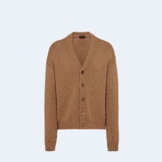 프라다 카멜 브라운 가디건
