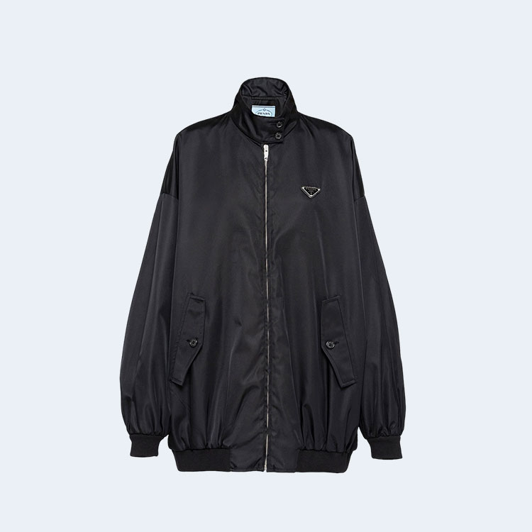 프라다 오버사이즈 하이칼라 리나일론 자켓