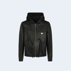 프라다 리버시블 후드 블루종 자켓